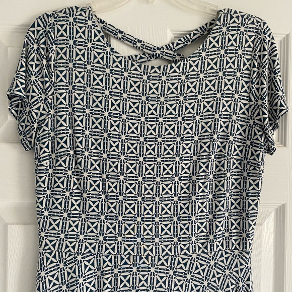 Teal and white Loft dress - Picture 2 of 7